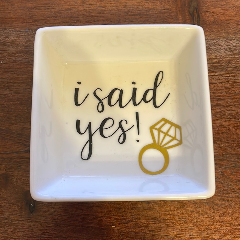 i said yes! Ring Tray